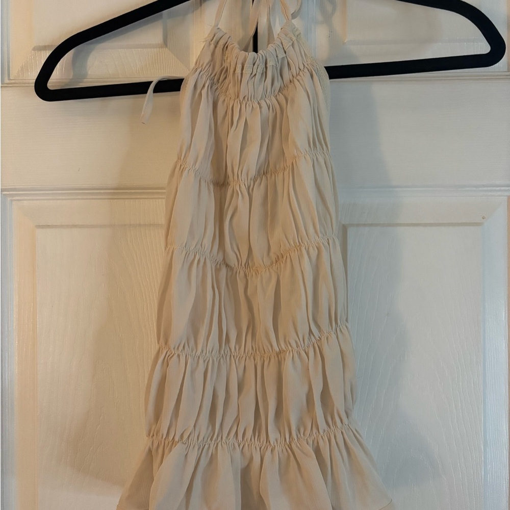 Cream Halter Top - Picture 4 of 4